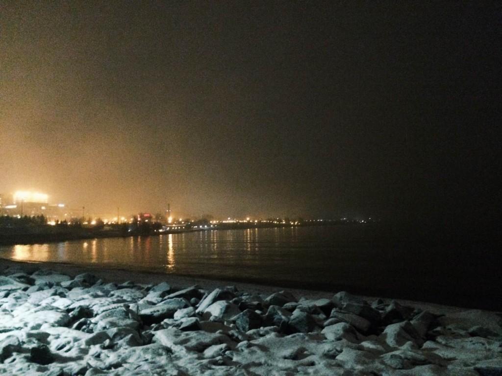 Lakewalk Duluth MN in winter