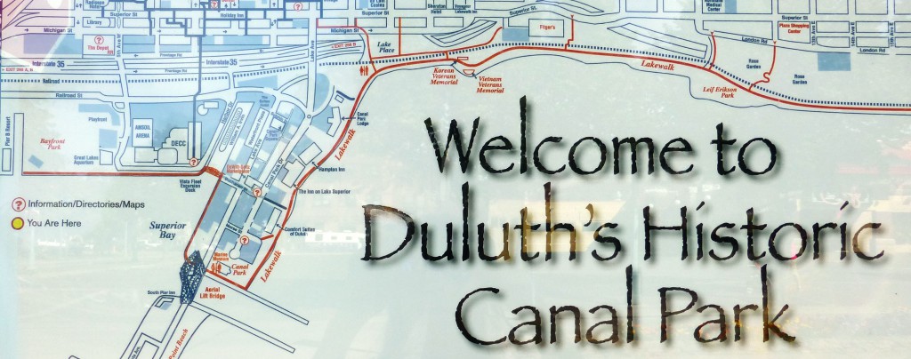Map of the Duluth Lakewalk