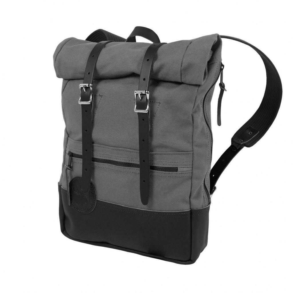 Gray Duluth Pack Deluxe Roll-Top Scout Pack