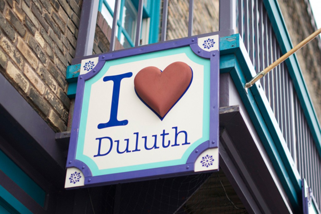 I Love Duluth sign