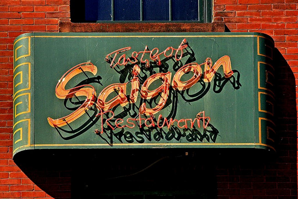 Taste of Saigon neon sign