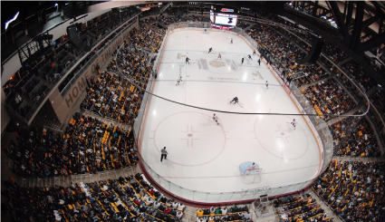 UMD Bulldog hockey at Amsoil Arena