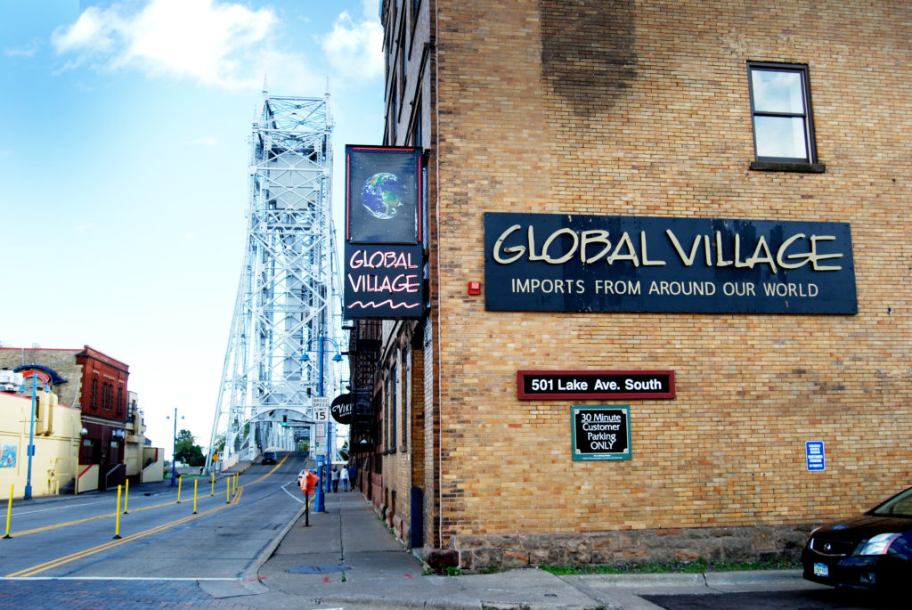 Global Village shop in Canal Park Duluth, MN