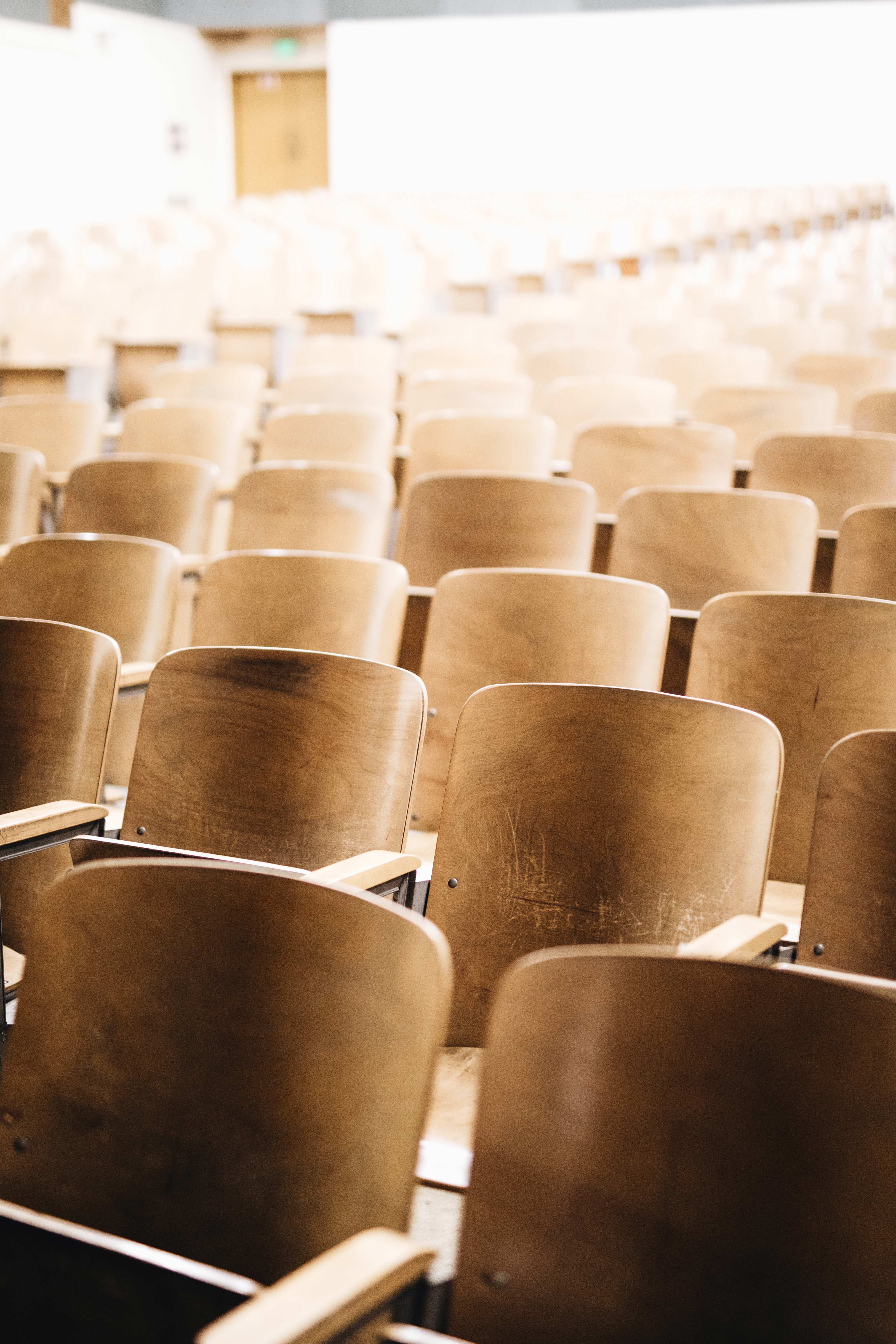 close up of chairs in a conference room