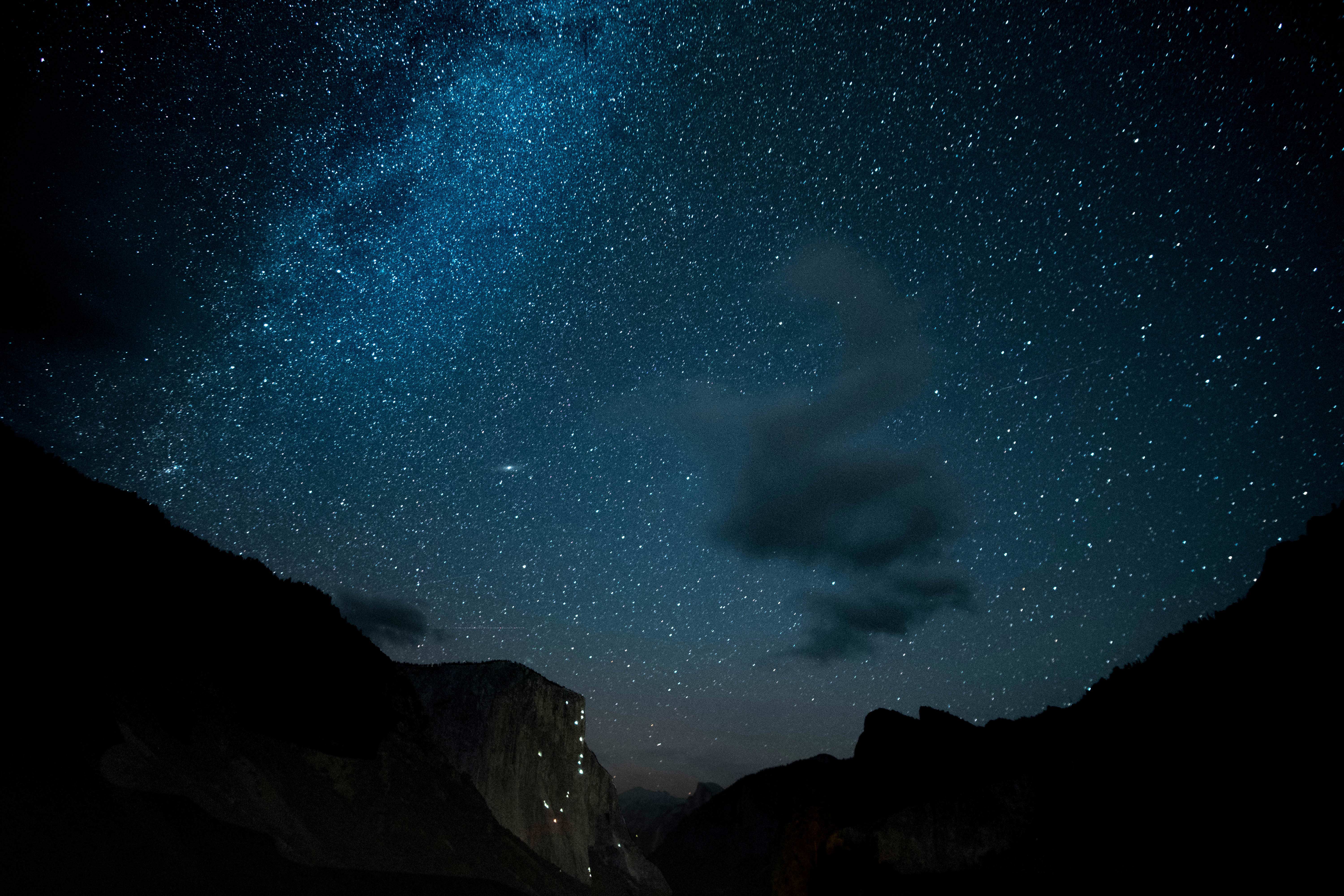 beautiful view of the night sky