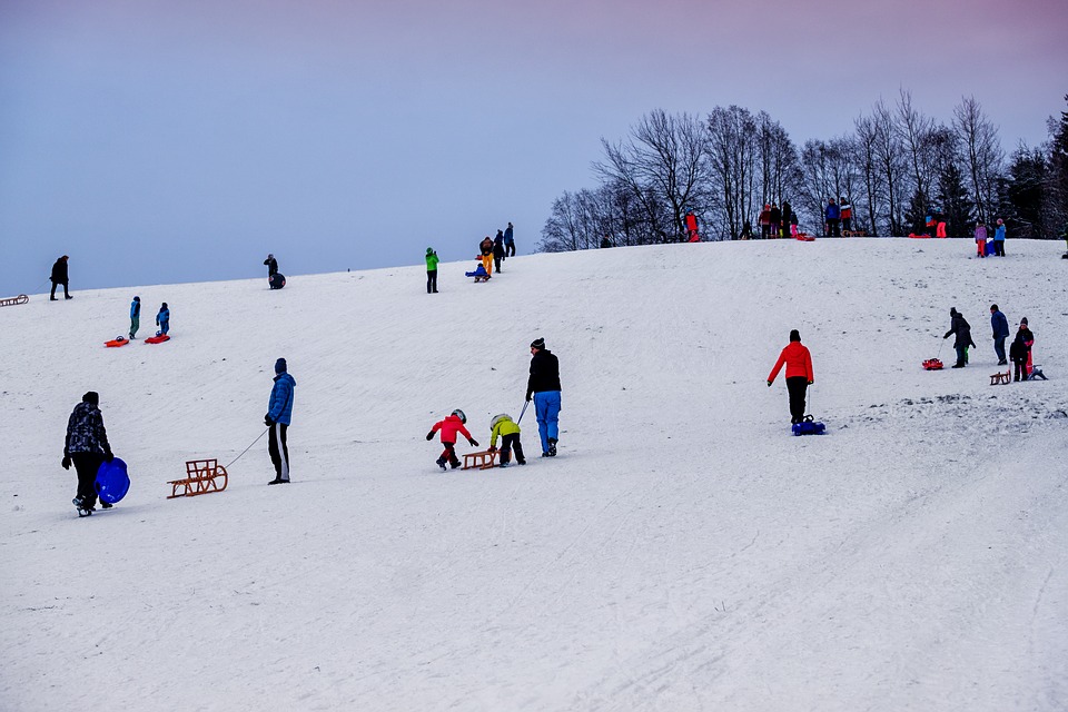 Sledding in Duluth, MN